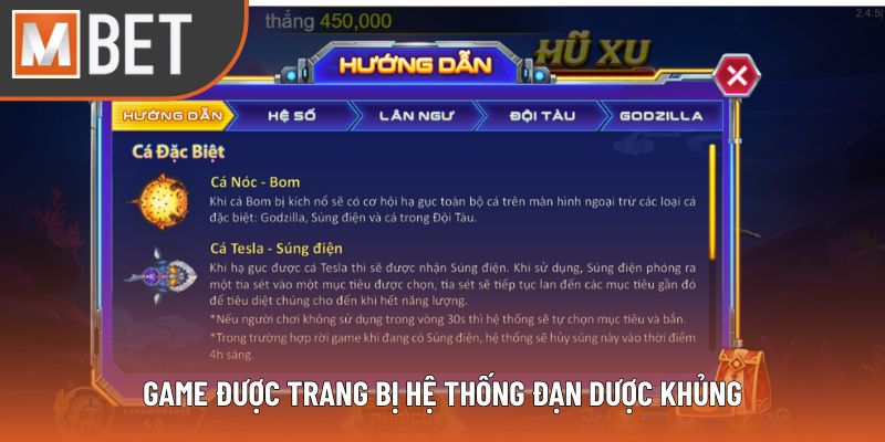 Game được trang bị hệ thống đạn dược khủng