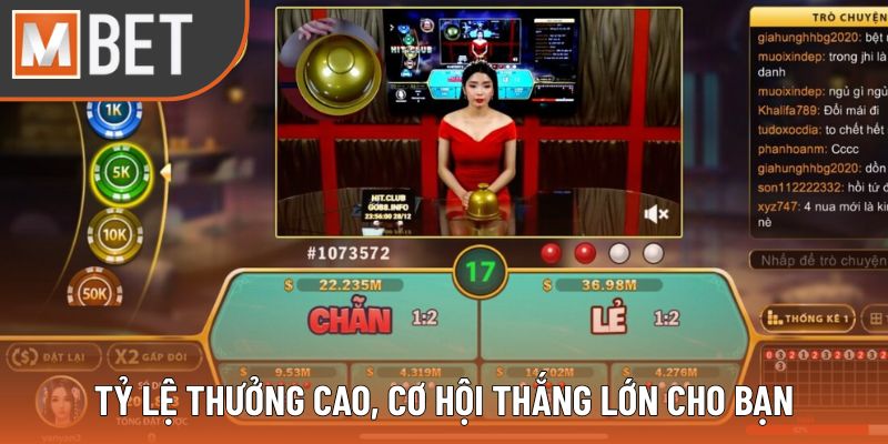 Tỷ lệ thưởng cao, cơ hội thắng lớn cho bạn
